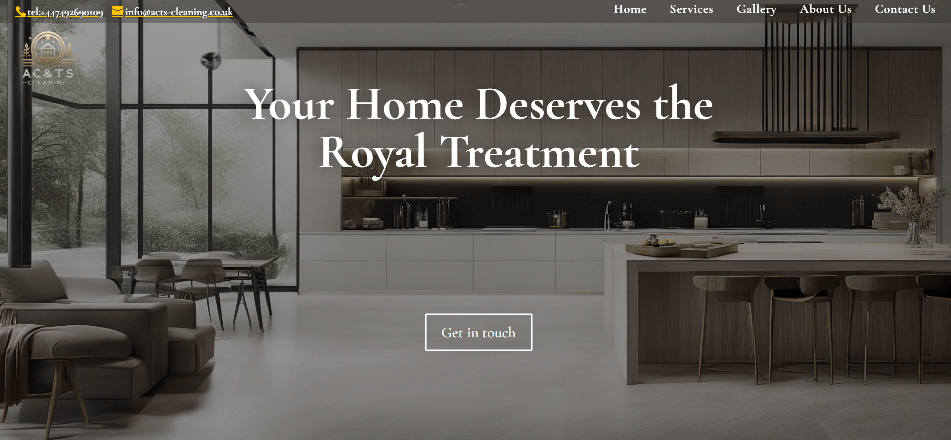 Milton Keynes web design for small business - ACTS Cleaning website