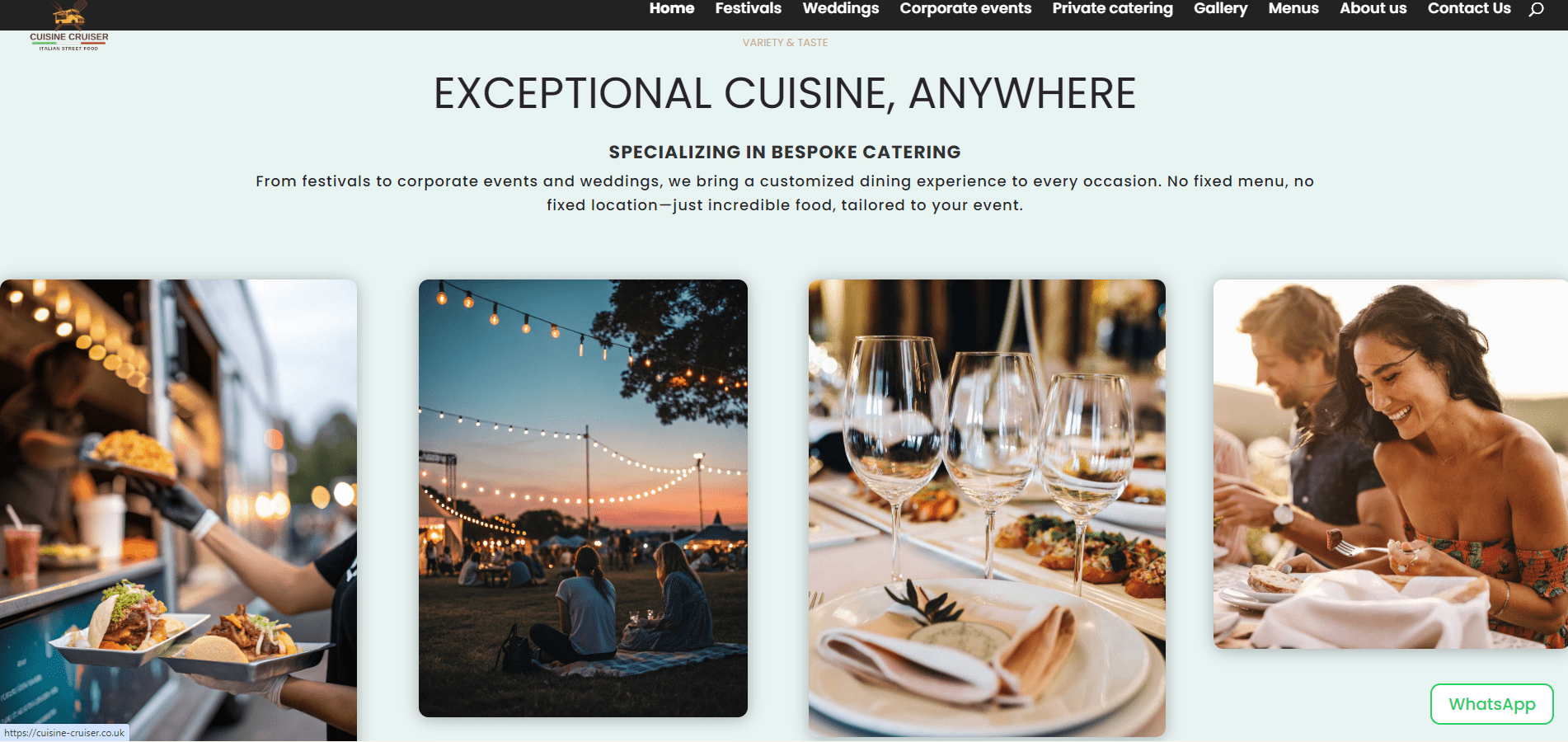 Restaurant website design Milton Keynes - Cuisine Cruiser